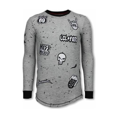 Sweater Local Fanatic Longfit Embroidery Patches Rockstar