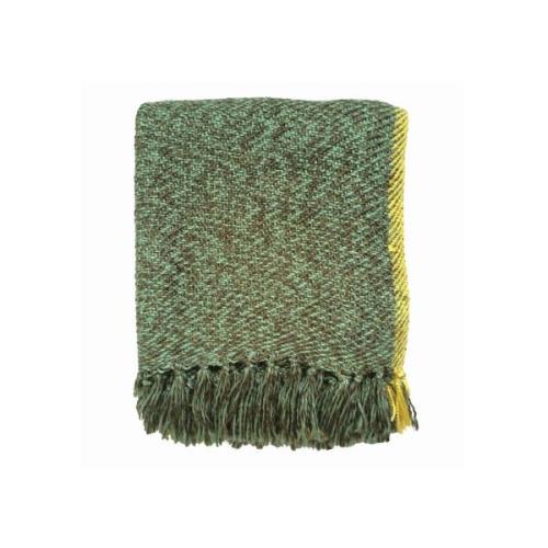 Plaids, deken Malagoon Olive green melee throw