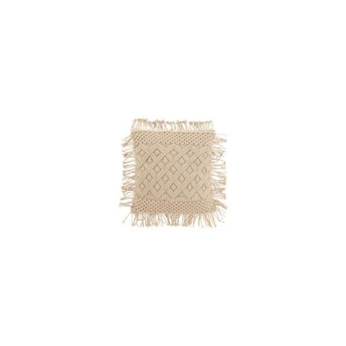 Kussens J-line COUSSIN COSY LOS COT BEIGE (45x45x1cm)