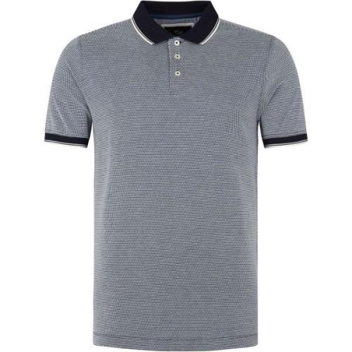 T-shirt Suitable Oxford Polo Donkerblauw