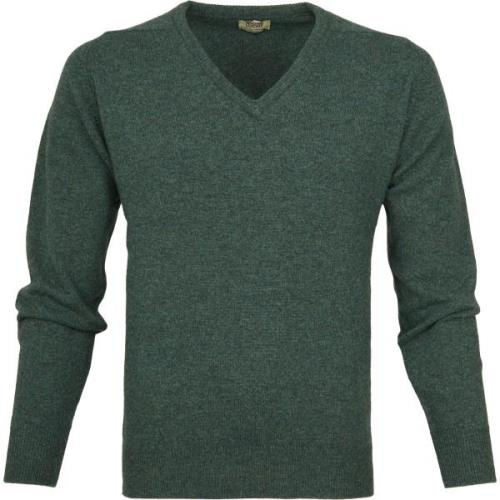 Sweater William Lockie Pullover Wol Moorland Groen
