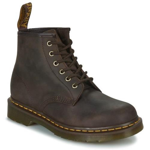 Laarzen Dr. Martens 101 DARK BROWN CRAZY HORSE