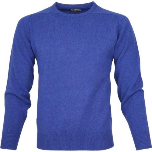 Sweater William Lockie O Lamswol Blauw