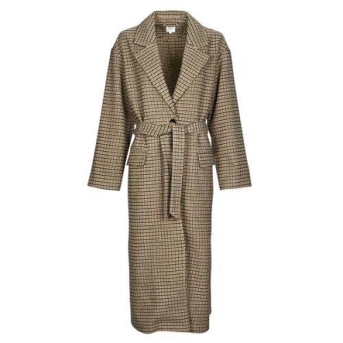 Mantel Only ONLLIPA L/S LONG BELT CHECK COAT CC PNT