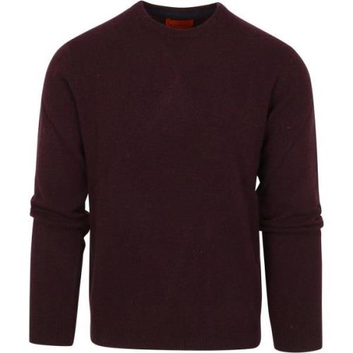 Sweater Suitable Pullover Wol O-Hals Bordeaux