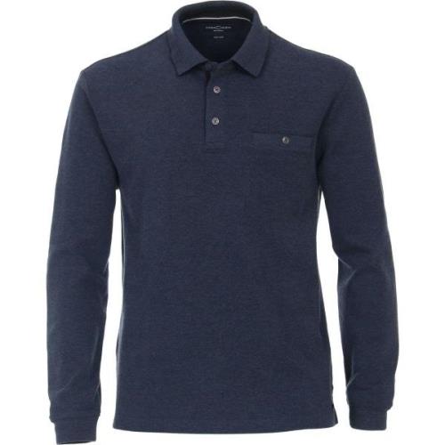 Sweater Casa Moda Polo LS Donkerblauw