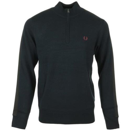 Trui Fred Perry Striped Trim Half Zip Jumper