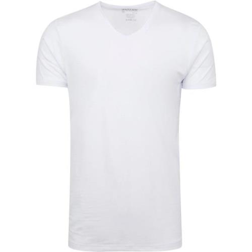 T-shirt Slater 2-pack 10+10 T-shirt V-Hals Wit