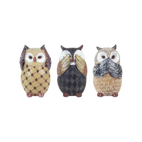 Beeldjes Signes Grimalt Uil Set 3 Stuks