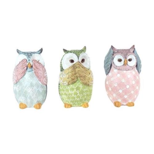 Beeldjes Signes Grimalt Uil Set 3 Stuks