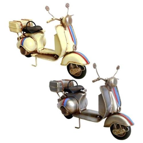 Beeldjes Signes Grimalt Vintage Scooter Motorfiets 2 Eenheden