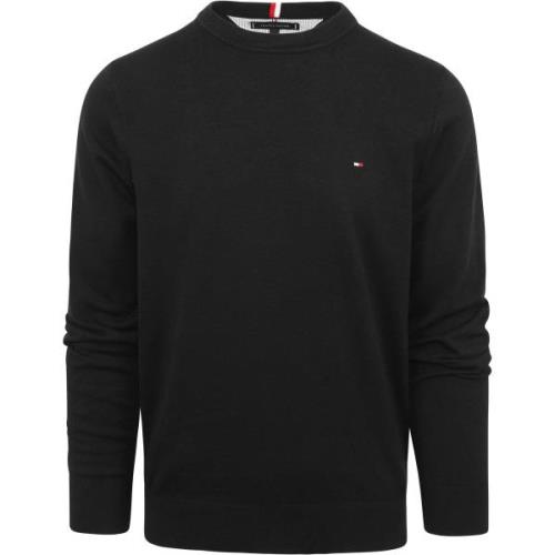 Sweater Tommy Hilfiger Pullover O-Hals Zwart