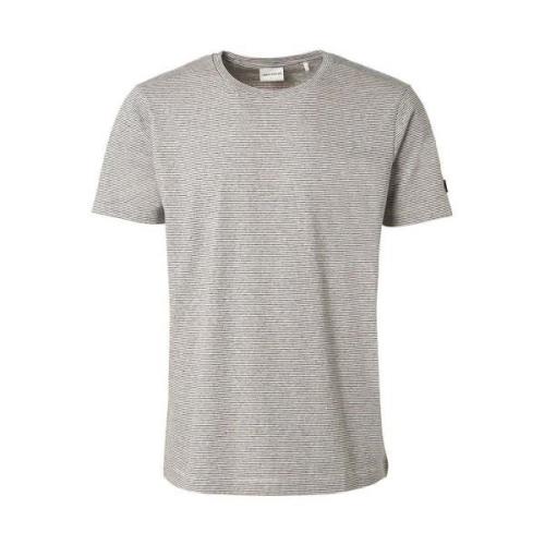 T-shirt No Excess T-Shirt Streep Melange Off-White