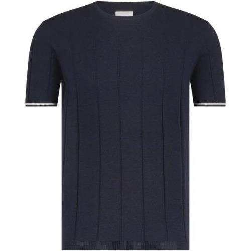 T-shirt State Of Art Knitted T-Shirt Navy