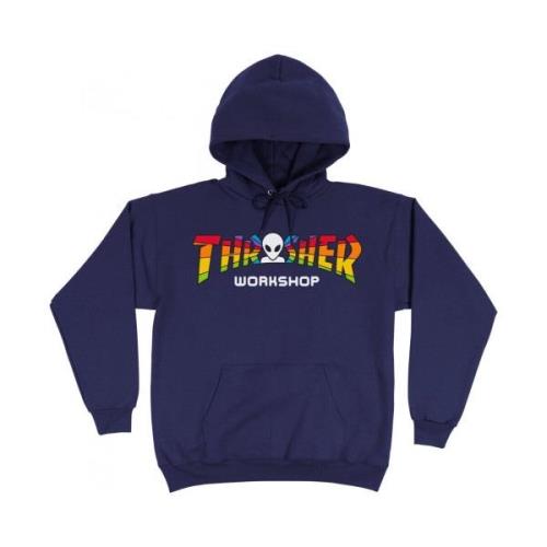 Sweater Thrasher Sweat x aws spectrum hood