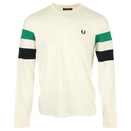 T-shirt Korte Mouw Fred Perry Panelled Sleeve Ls