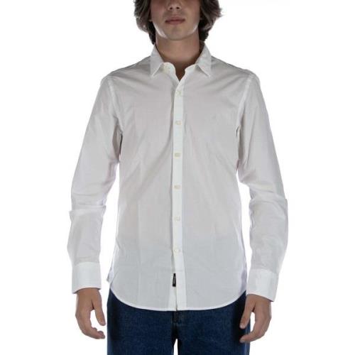 Overhemd Lange Mouw Replay Camicia Bianco