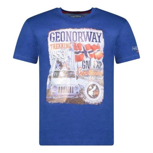T-shirt Korte Mouw Geographical Norway SW1959HGNO-ROYAL BLUE