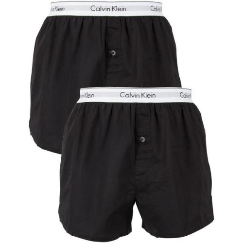 Boxers Calvin Klein Jeans 2-pack slim-fit geweven boxers met logo