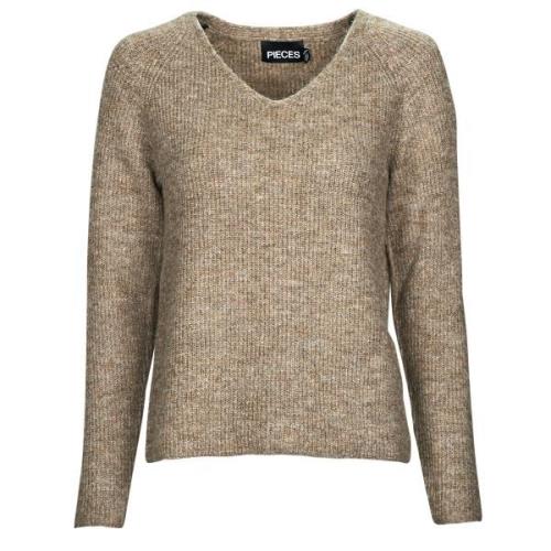 Trui Pieces PCELLEN LS V-NECK KNIT