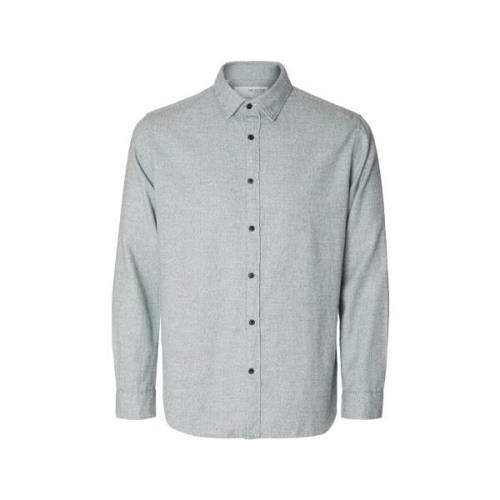 Overhemd Lange Mouw Selected Regowen-Twist L/S - Grey/Asphalt