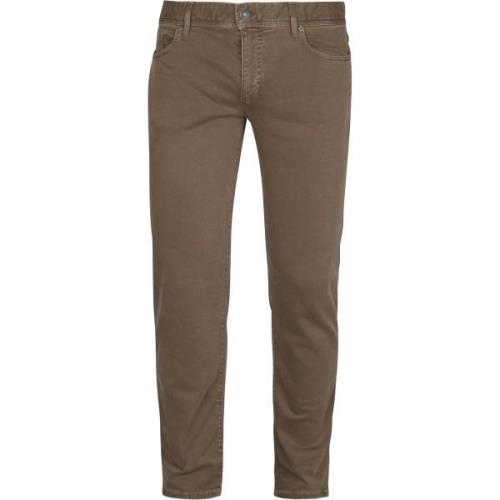 Broek Alberto Pipe Broek Bruin