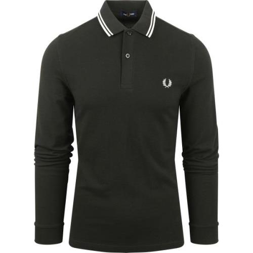 T-shirt Fred Perry Longsleeve Polo Donkergroen T50