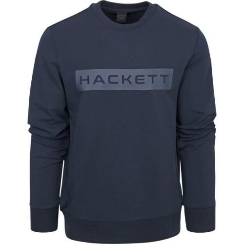 Sweater Hackett Pullover Logo Navy