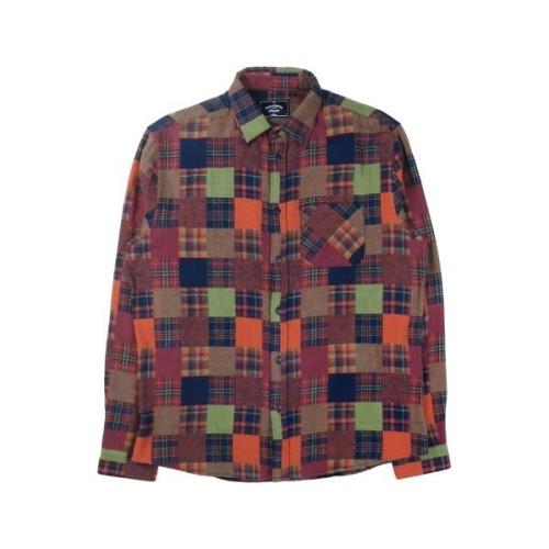 Overhemd Lange Mouw Portuguese Flannel OG Patchwork Shirt - Checks