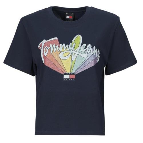 T-shirt Korte Mouw Tommy Jeans TJW BXY RAINBOW FLAG TEE