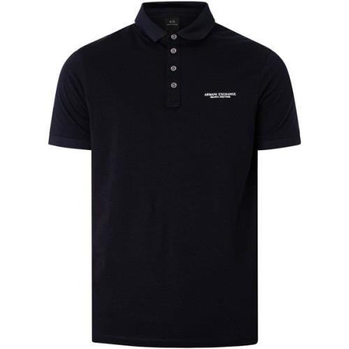 Polo Shirt Korte Mouw EAX Poloshirt met logo op de borst