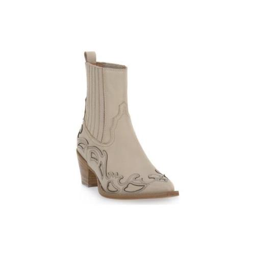 Low Boots Priv Lab CREMA VITELLO