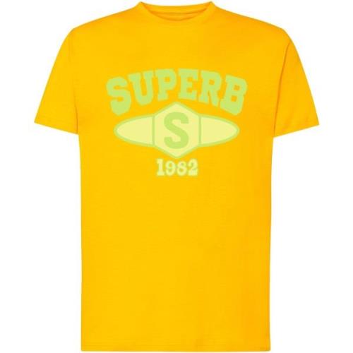 T-shirt Korte Mouw Superb 1982 SPRBCA-2201-YELLOW