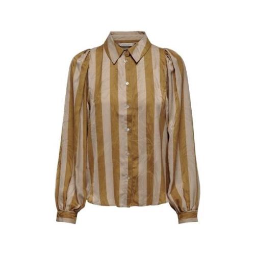 Blouse La Strada Shirt Atina L/S - Golden