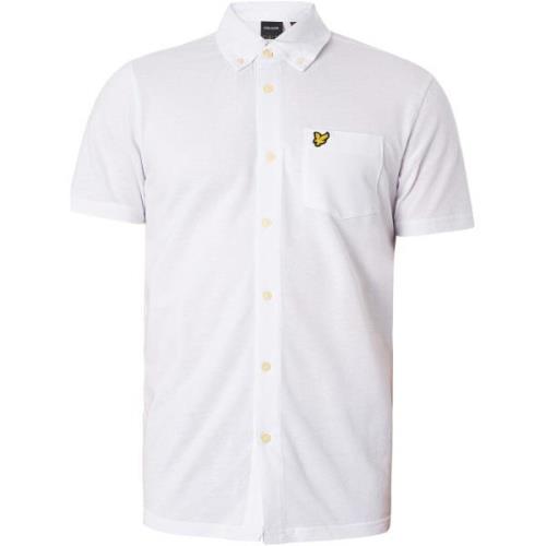 Overhemd Korte Mouw Lyle &amp; Scott Piqué-shirt met korte mouwen