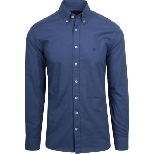 Overhemd Lange Mouw Hackett Overhemd Garment Dyed Offord Blauw