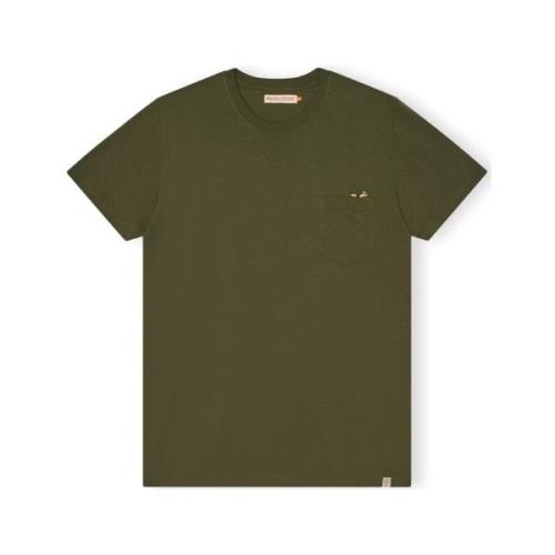T-shirt Revolution T-Shirt Regular 1365 SLE - Army