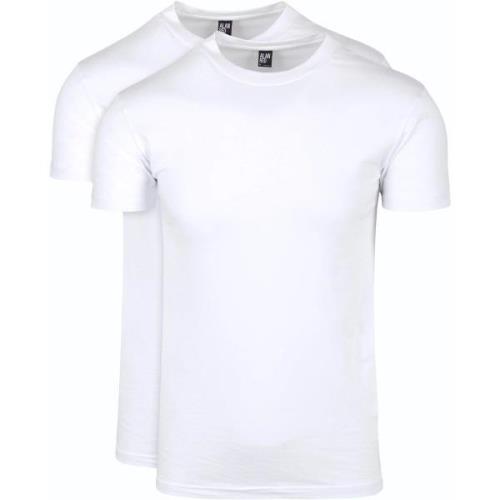T-shirt Alan Red Oakville T-shirt Wit (2Pack)