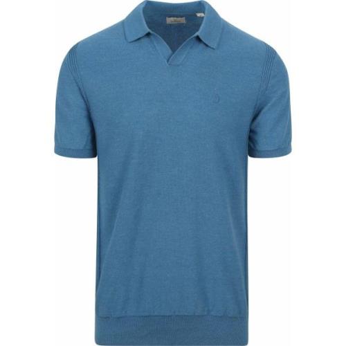T-shirt Dstrezzed Polo Riva Mercury Blauw