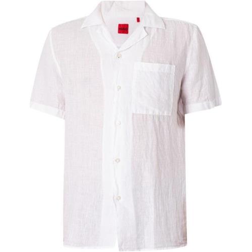 Overhemd Korte Mouw BOSS Ellino overhemd met korte mouwen