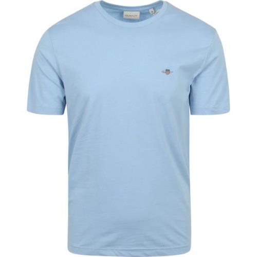 T-shirt Gant T-shirt Shield Logo Lichtblauw
