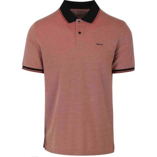 T-shirt Gant Shield Oxford Piqué Poloshirt Rood