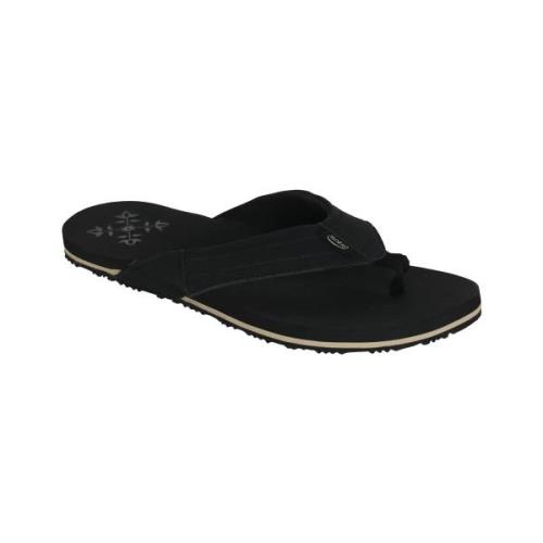 Teenslippers Oxbow Slippers met nubuck-band aan de buitenkant VEBASTIA...