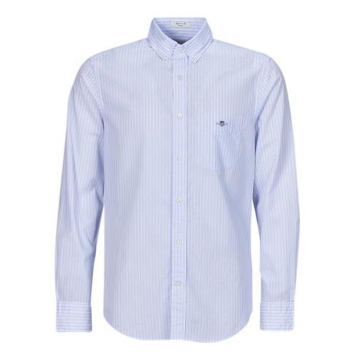 Overhemd Lange Mouw Gant REG POPLIN STRIPE SHIRT