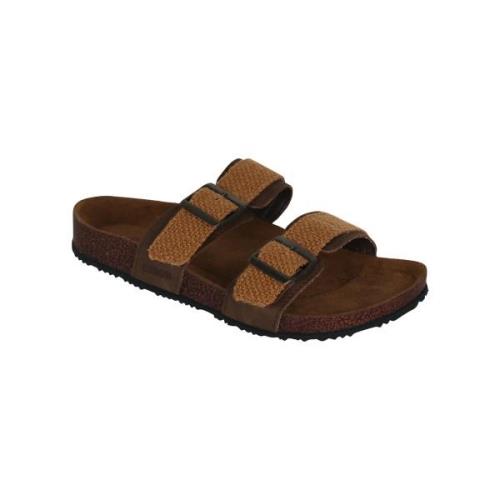 Teenslippers Oxbow Sandalen van kurk met dubbele band VEGA