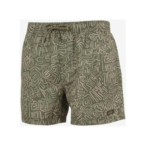 Zwembroek Oxbow Half bedrukte volleybalshort VELHO