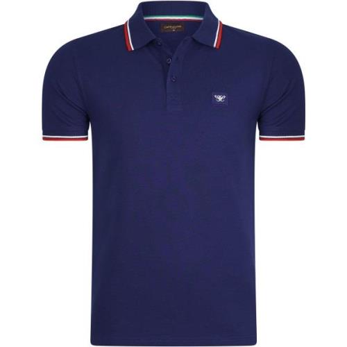 Polo Shirt Korte Mouw Cappuccino Italia Polo Applique Pique