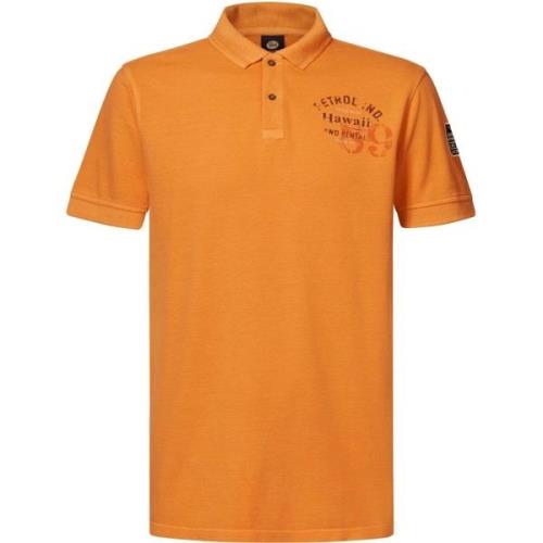 T-shirt Petrol Industries Poloshirt Meander Oranje