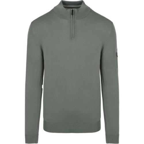 Sweater Suitable Race Half Zip Trui Groen