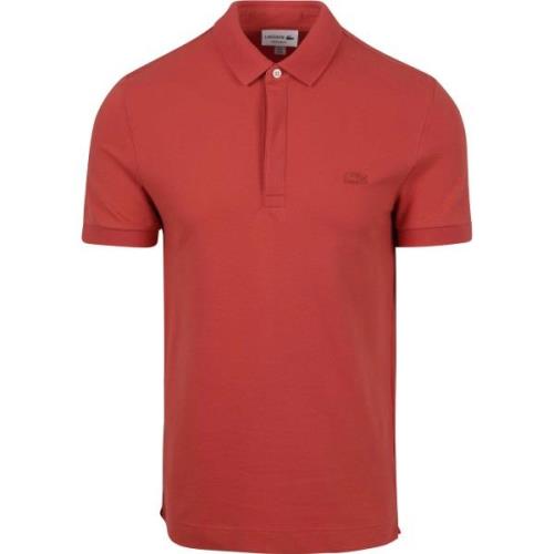 T-shirt Lacoste Poloshirt Paris Pique Rood